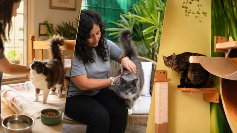 Gatos cuidados en espacios tranquilos y adaptados durante una estadía en vacaciones en CABA